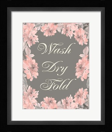 Framed Wash Dry Fold Print