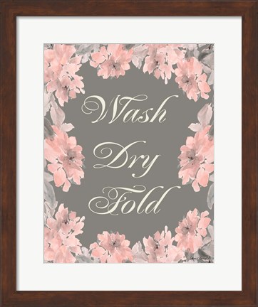 Framed Wash Dry Fold Print