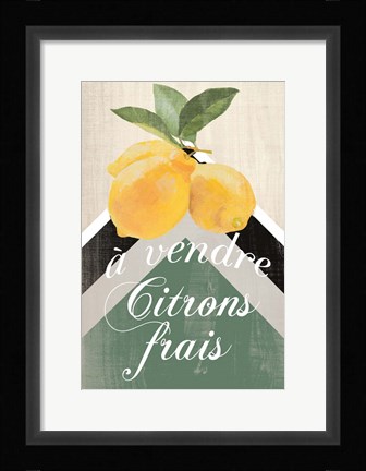 Framed Citron Frais Print
