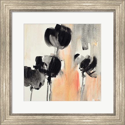 Framed Blushing Tulips II Print