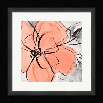 Framed Cafe Rose II Print