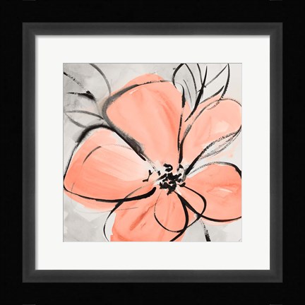 Framed Cafe Rose III Print