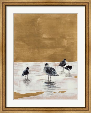 Framed Seagulls Chillin&#39; Print