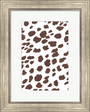 Framed Cheetah Pattern I Print