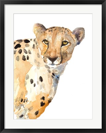 Framed Standing Cheetah Print