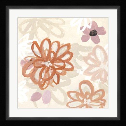 Framed Flowery Thoughts I Print