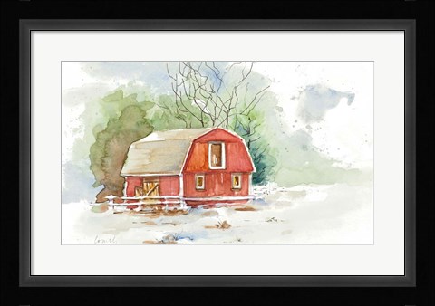 Framed Holiday Town II Print