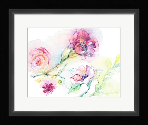 Framed Light and Breezy Florals II Print