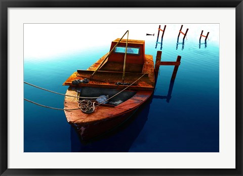 Framed Boat III Print