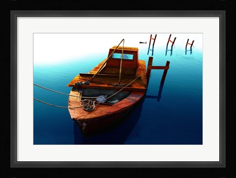 Framed Boat III Print