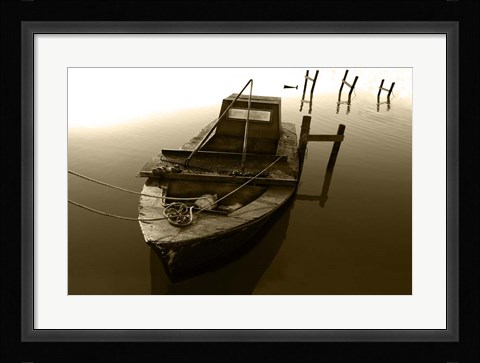 Framed Boat III Print