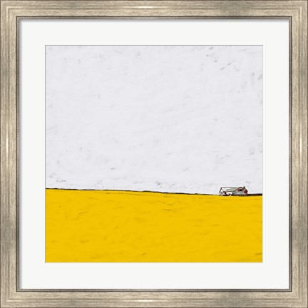 Framed Barn in the Distance Print