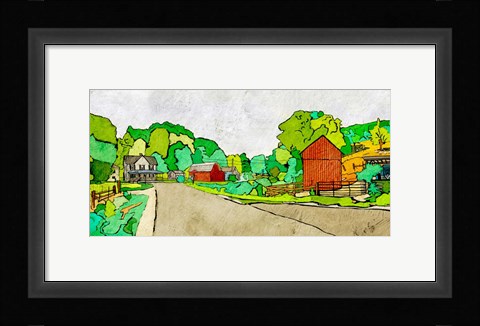 Framed Sunny Side of Town Print