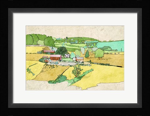 Framed Large Farm Print