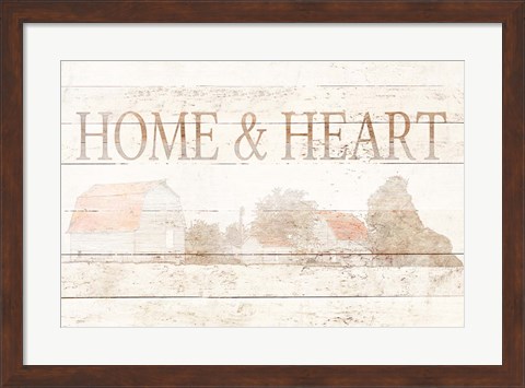 Framed Home and Heart Print