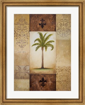 Framed Fantasy Palm I Print