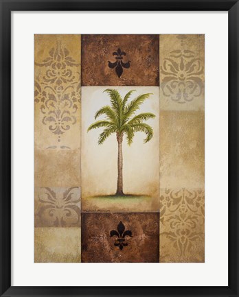 Framed Fantasy Palm I Print