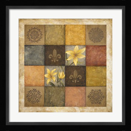 Framed Color Swatch Blossom I Print