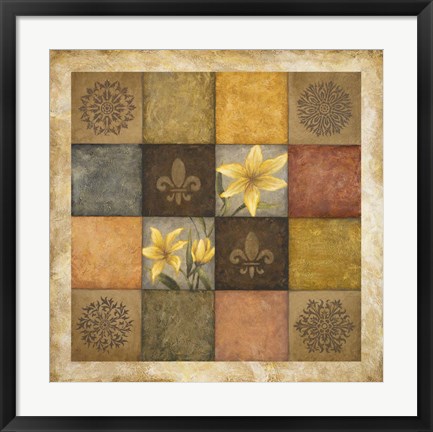 Framed Color Swatch Blossom I Print