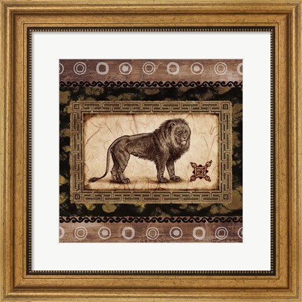 Framed African Expression Square II Print