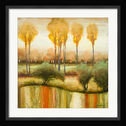 Framed Early Morning Meadow II Print
