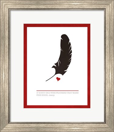 Framed Fine Feathers Print