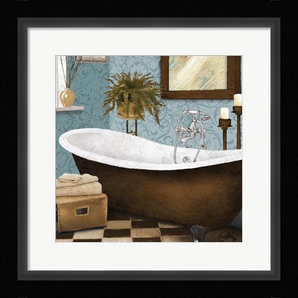 Framed Afternoon Bath II Print
