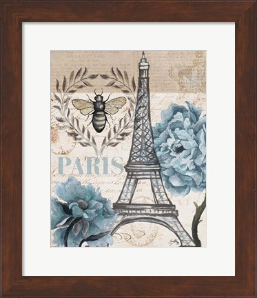 Framed Paris Bee I Print