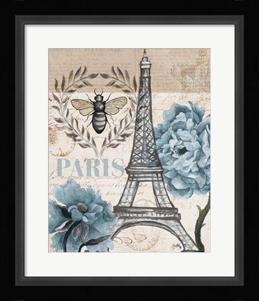 Framed Paris Bee I Print