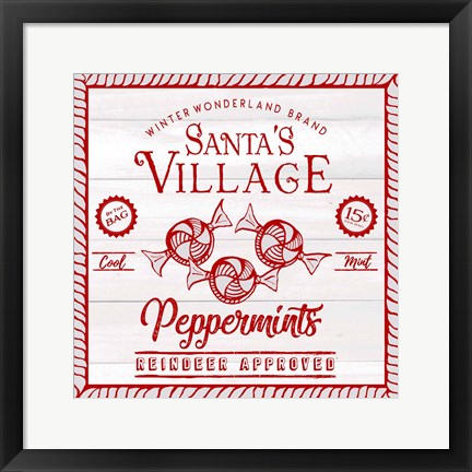 Framed Vintage Christmas Treats I Print