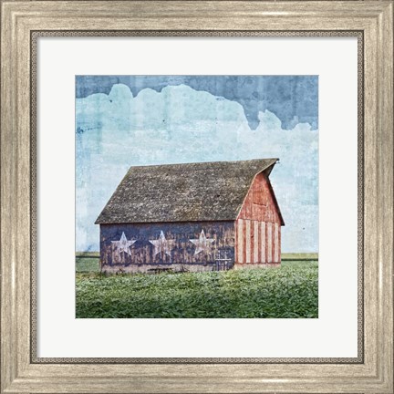 Framed American Barn Print