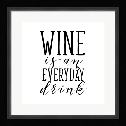 Framed Everyday Drink Print