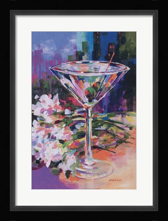Framed N.Y. Martini Print