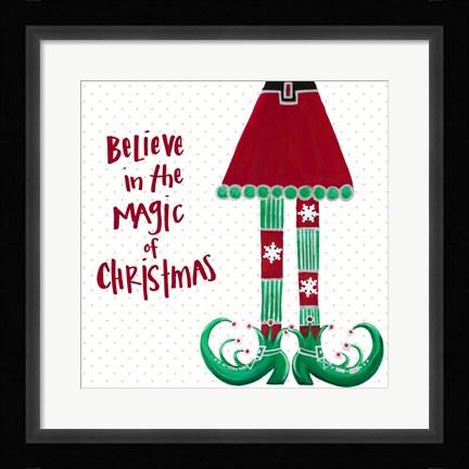 Framed Holiday Legs II Print