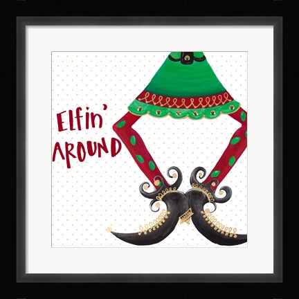 Framed Holiday Legs III Print