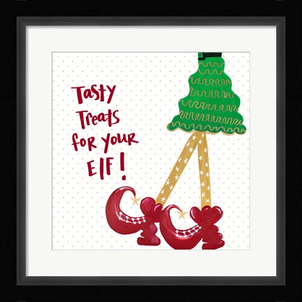 Framed Holiday Legs IV Print