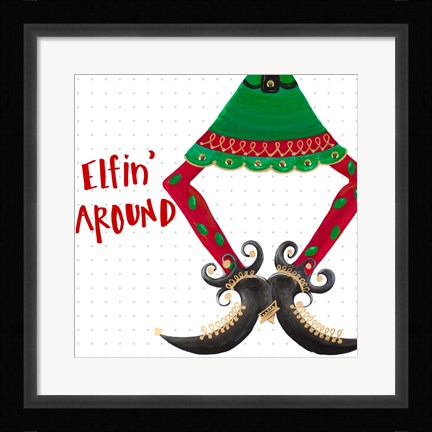 Framed Holiday Legs III Print