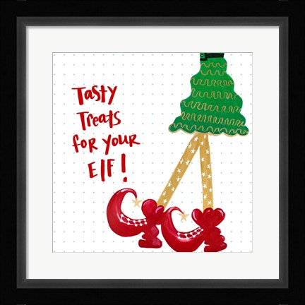 Framed Holiday Legs IV Print