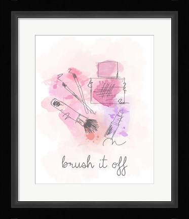 Framed Brush it Off Print