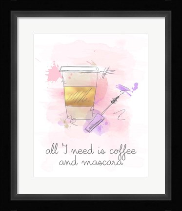 Framed Coffee and Mascara Print