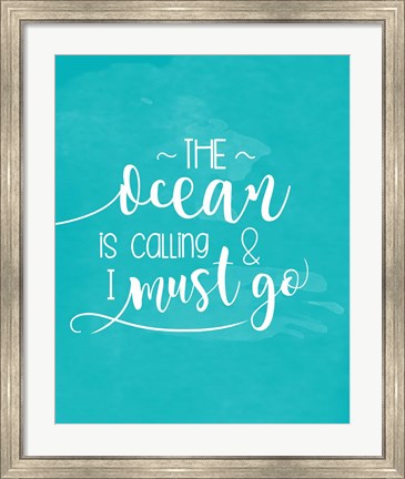 Framed Ocean Call Print