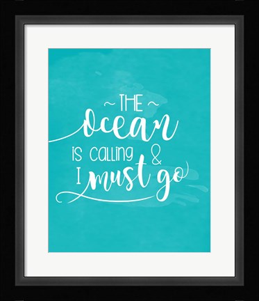 Framed Ocean Call Print