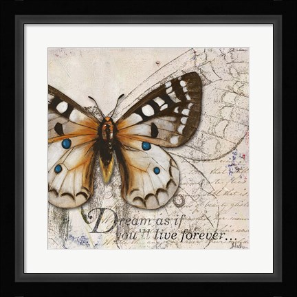 Framed Living your Dreams I Print