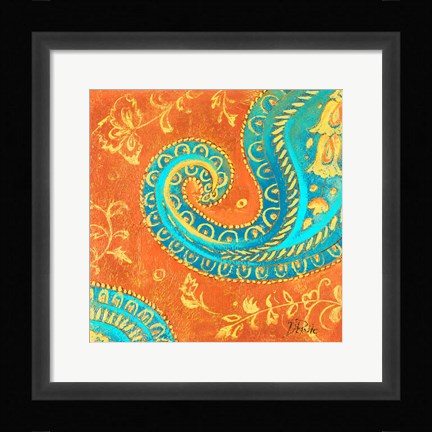 Framed Spring Paisley II Print