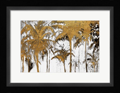 Framed Luxe Palms I Print