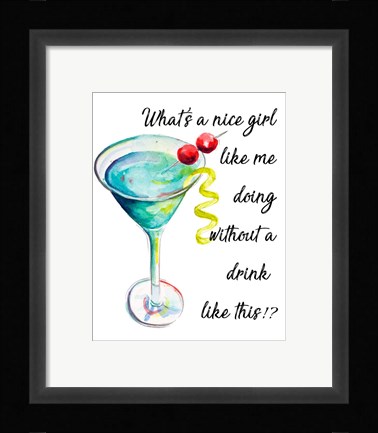 Framed Drink Up Print