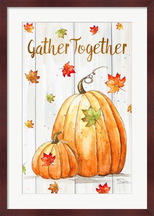 Framed Gather Together Pumpkin Print