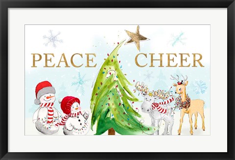 Framed Whimsical Christmas Print