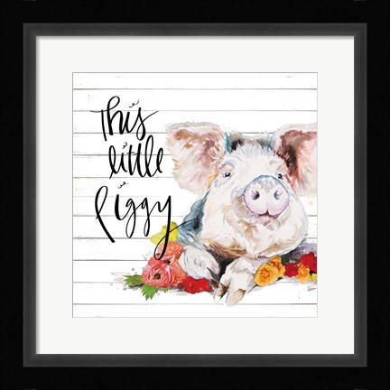 Framed This Little Piggy Print
