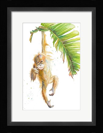 Framed Monkeys in the Jungle I Print